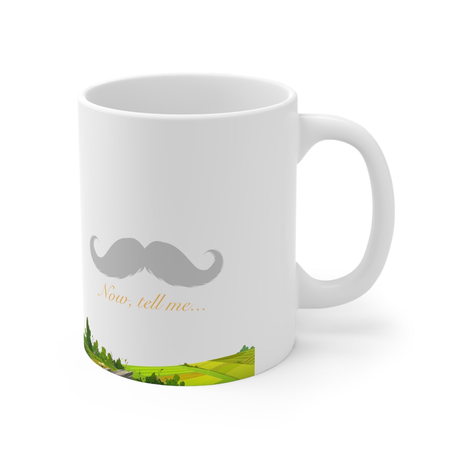 Moustache Ceramic Mug 11oz