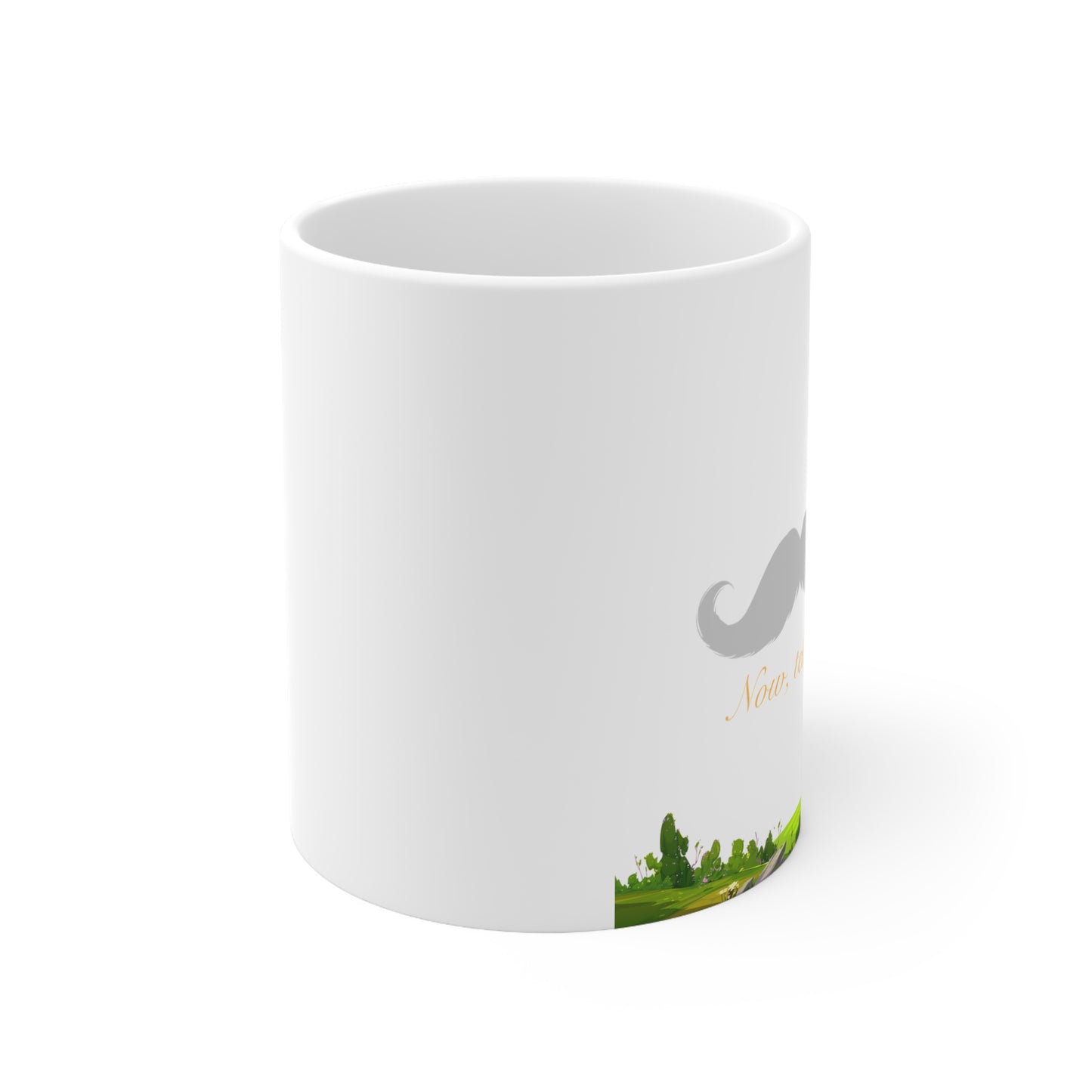 Moustache Ceramic Mug 11oz