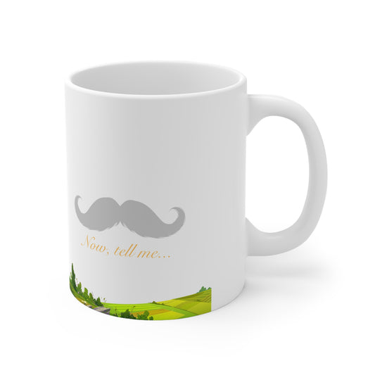 Moustache Ceramic Mug 11oz